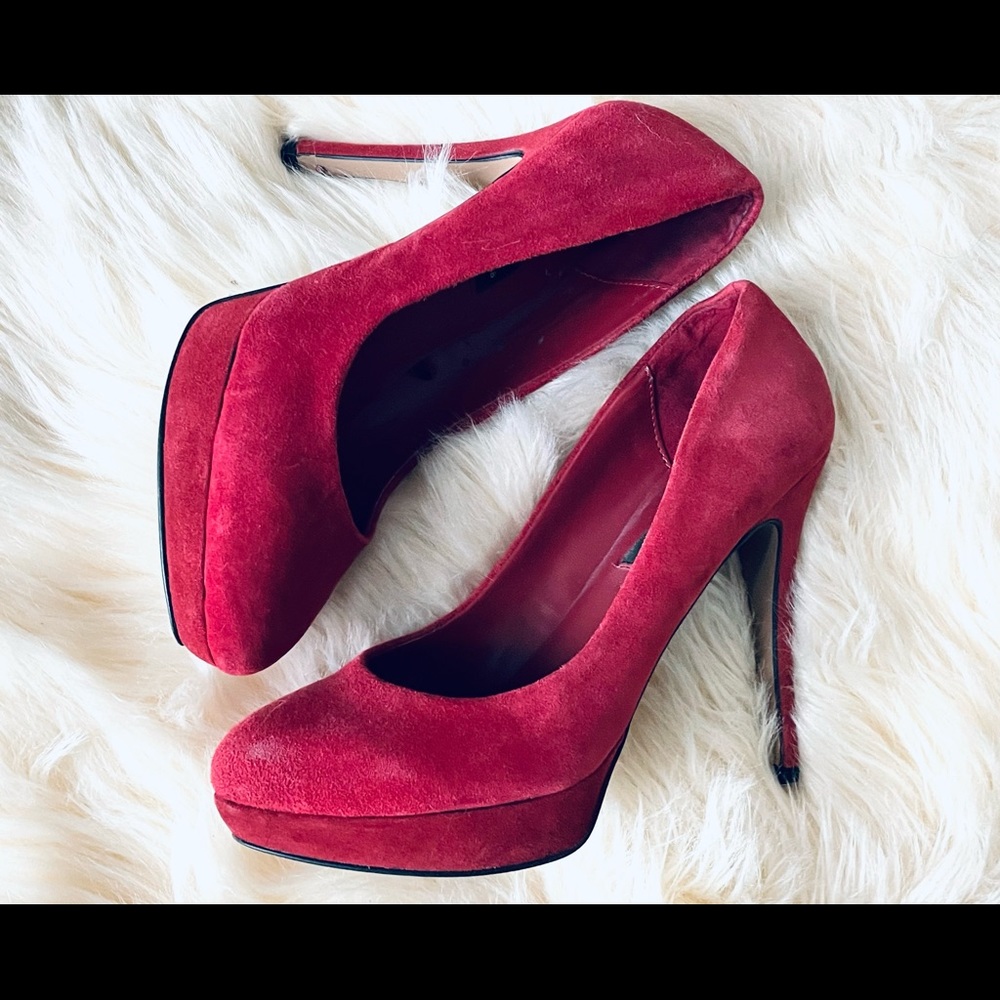 Mango dark raspberry high heels